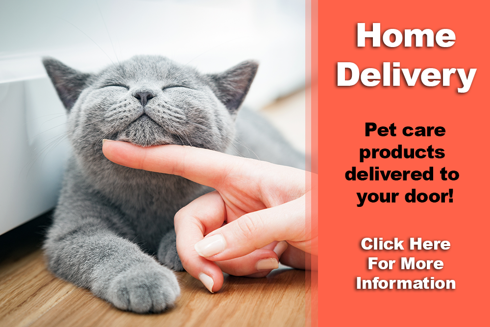 Home Delivery - Pet care products delivered to your door! - Click for more information